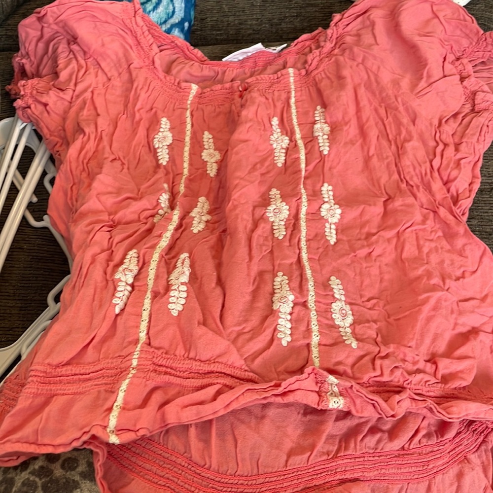 Salmon colored